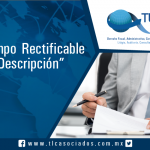 Campo Rectificable de Descripción / Rectifiable Description Field