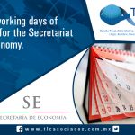 026 – Non-working days of 2017 for the Secretariat of Economy