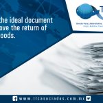 029 – Use the ideal document to prove the return of the goods