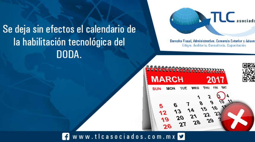048 – Se deja sin efectos el calendario de la habilitación tecnológica del DODA
