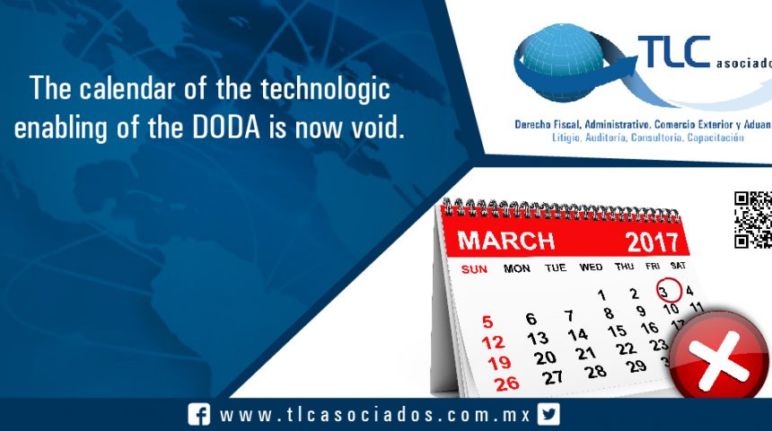 048 – The calendar of the technologic enabling of the DODA is now void