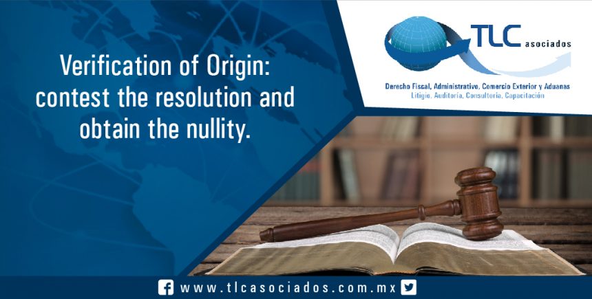 059 – Verification of Origin: contest the resolution and obtain the nullity