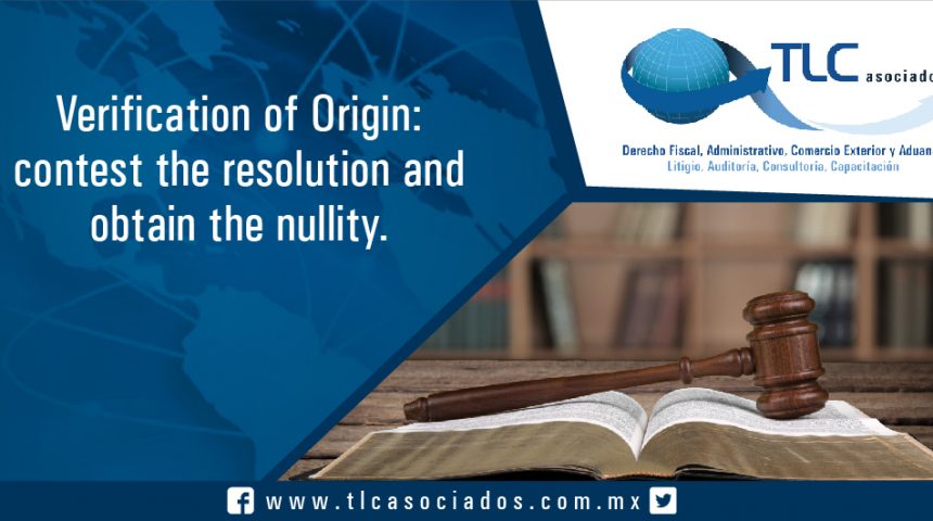 059 – Verification of Origin: contest the resolution and obtain the nullity