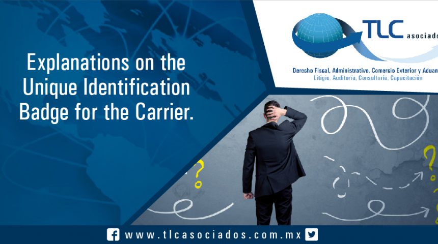 063 – Explanations on the Unique Identification Badge for the Carrier