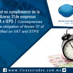 088 – Consecuencias del no cumplimiento de la obligación del Anexo 31 de empresas Certificadas en IVA e IEPS / Consequences of not complying the obligation of Annex 31 of Companies Certified on VAT and STPS