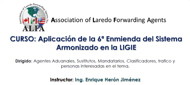 (24-06-2017) Aplicación de la sexta enmienda del sistema armonizado en la LIGIE