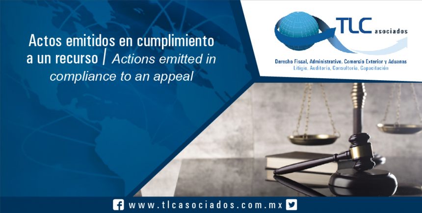 092 – Actos emitidos en cumplimiento a un recurso / Actions emitted in compliance to an appeal