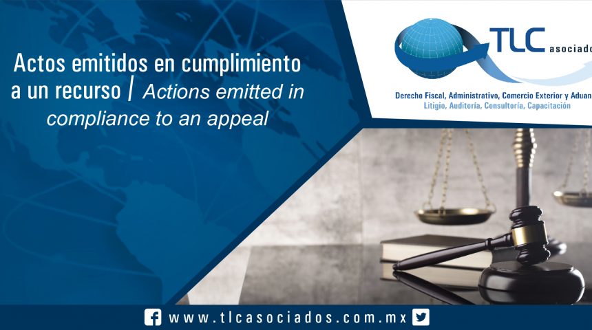 092 – Actos emitidos en cumplimiento a un recurso / Actions emitted in compliance to an appeal