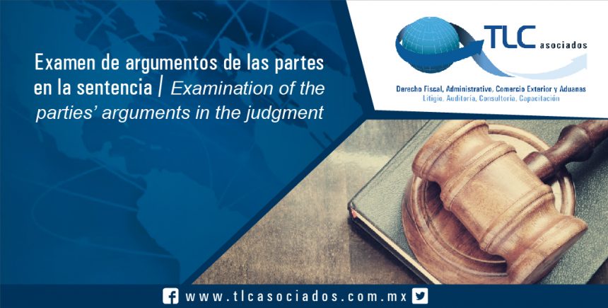 101 – Examen de argumentos de las  partes en la sentencia / Examination of the parties’ arguments in the judgment