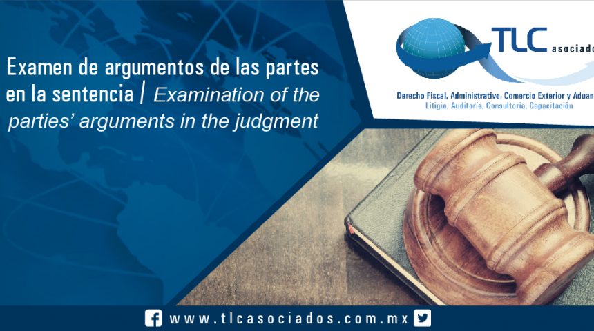 101 – Examen de argumentos de las  partes en la sentencia / Examination of the parties’ arguments in the judgment