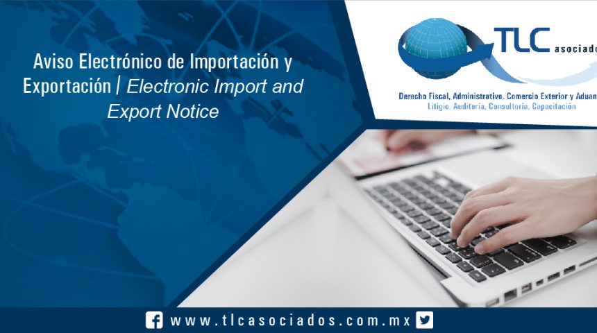 111 – Aviso Electrónico de Importación y Exportación / Electronic Import and Export Notice