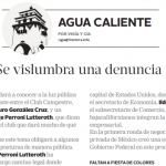 Se vislumbra una denuncia