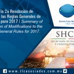 T042 – Resumen de la Segunda Resolución de modificaciones a las Reglas Generales de Comercio Exterior para 2017.