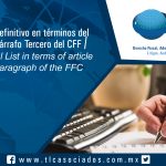 149 – Listado Global Definitivo en términos del artículo 69-B, Párrafo Tercero del CFF / Definitive Global List in terms of article 69-B, Third Paragraph of the FFC