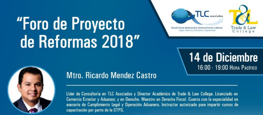 (14-12-17) – Foro de Proyectos de Reformas 2018