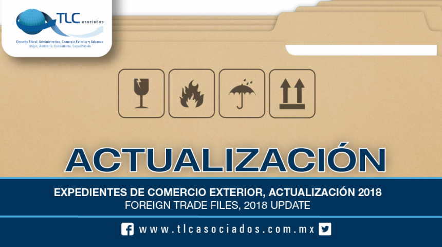 175 – Expedientes de Comercio Exterior, Actualización 2018