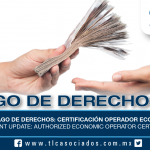 199 – Actualización del Pago de Derechos: Certificación Operador Económico Autorizado / Fee Payment Update: Authorized Economic Operator Certification