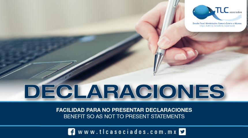 T49 – Facilidad para no presentar declaraciones