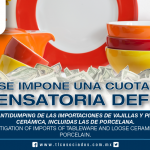 246 – Investigación antidumping de las importaciones de vajillas y piezas sueltas de cerámica, incluidas las de porcelana / Anti-dumping investigation of imports of tableware and loose ceramic pieces, including porcelain