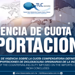 262 – Concluye examen de vigencia sobre la cuota compensatoria definitiva impuesta a las importaciones de dicloxacilina originarias de la India /  Validity test on the final countervailing duty imposed on imports of dicloxacillin originating in India is concluded