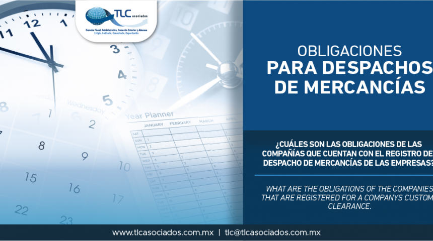 314 – ¿Cuáles son las obligaciones de las compañías que cuentan con el Registro del Despacho de Mercancías de las Empresas?/ What are the obligations of the companies that are Registered for a Companys Customs Clearance?