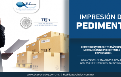 332 – Criterio favorable tratándose de mercancías no presentadas en exportación/ Advantageous standards regarding non-presented goods in exportation.