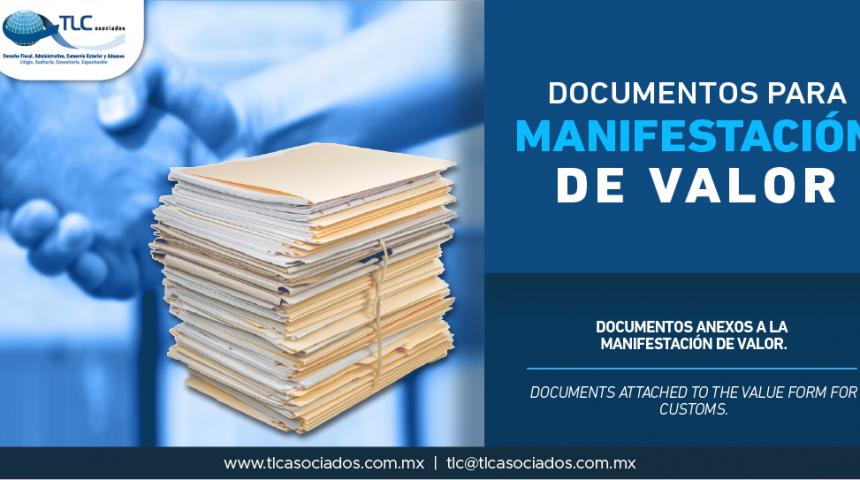 340 – Documentos anexos a la manifestación de valor/ Documents attached to the value form for customs.