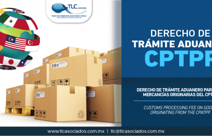 342 – Derecho de Trámite Aduanero para las Mercancías Originarias del CPTPP/ Customs Processing Fee for the Originating Goods from the CPTPP.