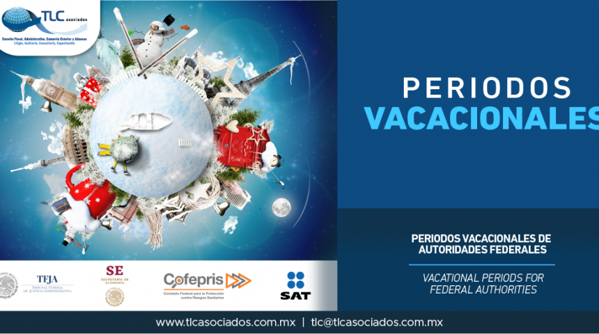 T63 – Periodos vacacionales de Autoridades Federales.