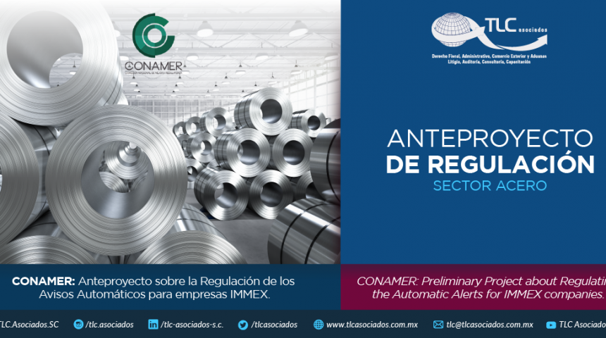 355 – CONAMER: Anteproyecto sobre la Regulación de los Avisos Automáticos para empresas IMMEX.