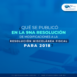¿Qué se publicó en la 9na Resolución de Modificaciones a la Resolución Miscelánea Fiscal para 2018?