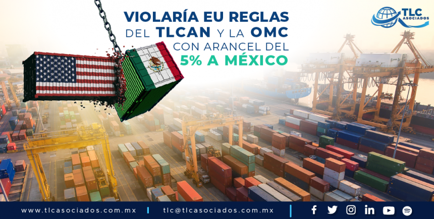 T86 – VIOLARÍA EU REGLAS DEL TLCAN Y LA  OMC CON ARANCEL DEL 5% A MÉXICO