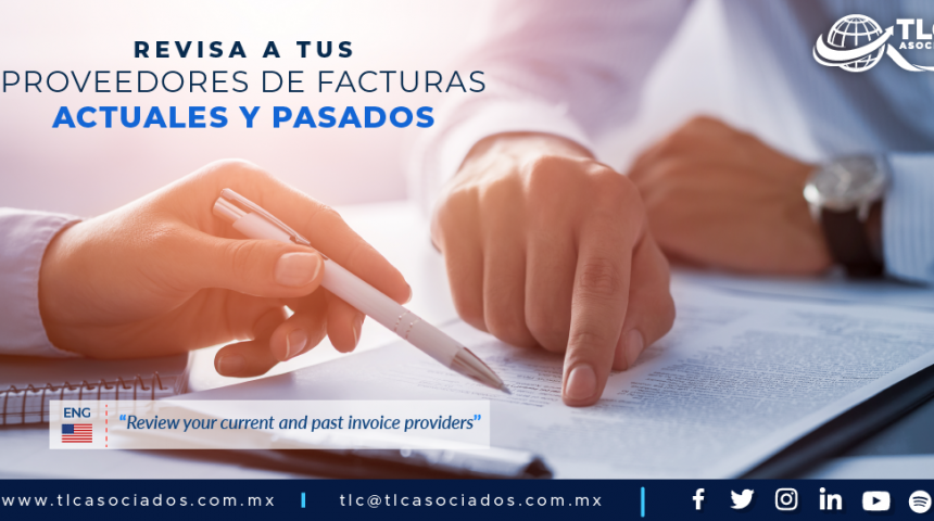 408 – Revisa a tus proveedores de facturas actuales y pasados.