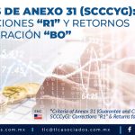 417 – Criterios de Anexo 31 (SCCCyG): Rectificaciones “R1” & Retornos para Reparación “BO”/ Criteria of Annex 31 (SCCCyG): Rectifications “R1” & Returns for Repair “BO”