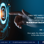 EN1 – Una vez más se prorroga la exigibilidad de documentos anexos a la manifestación de valor/ Once again, the obligation to attach documents to the value declaration is extended.