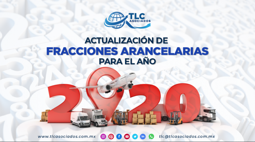 T104 – Actualización de fracciones arancelarias para el año 2020/ Update for the Tariff Items on 2020