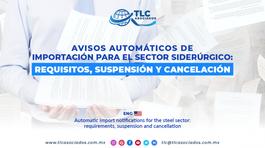 C12 – Avisos automáticos de importación para el sector siderúrgico: requisitos, suspensión y cancelación/ Automatic import notifications for the steel sector: requirements, suspension and cancellation