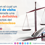 AL15 – Supuesto en el cual un acta final de visita es considerada una resolución definitiva para efectos del juicio contencioso/ When is the final report of a visit considered a definitive resolution for contentious trial?