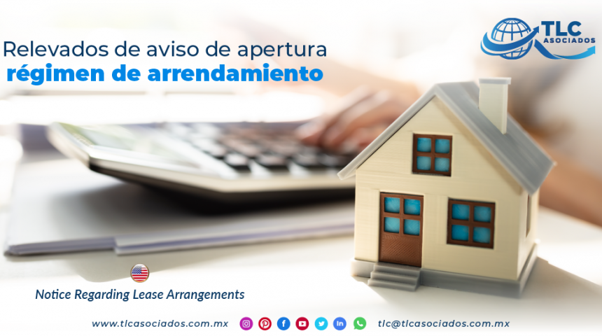 IC12 – Relevados de aviso de apertura régimen de arrendamiento/ Notice Regarding Lease Arrangements