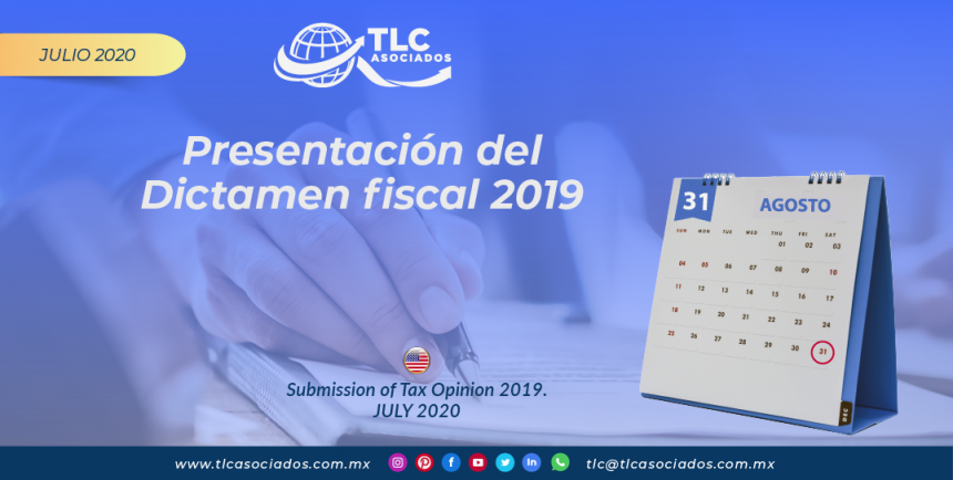 IC20 – Presentación del Dictamen fiscal 2019