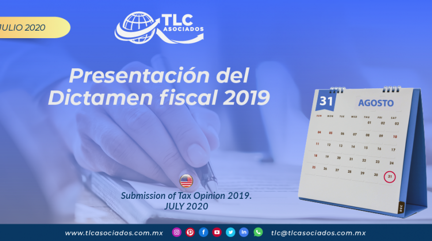 IC20 – Presentación del Dictamen fiscal 2019