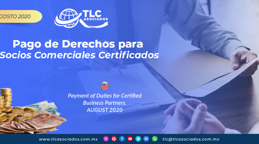 CO26 – Pago de Derechos para Socios Comerciales Certificados/ Payment of Duties for Certified Business Partners