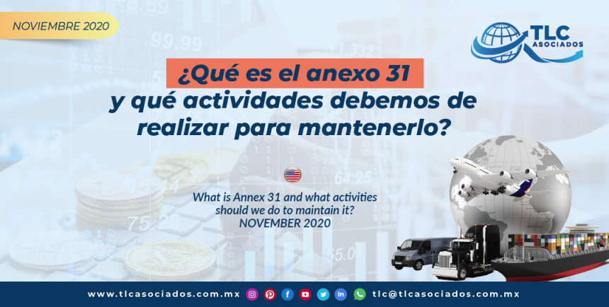 DC7 – ¿Qué es el anexo 31 y qué actividades debemos de realizar para mantenerlo? / What is Annex 31 and what activities should we do to maintain it?