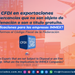 CFDI en exportaciones de mercancías que no son objeto de enajenación o son a título gratuito/ CFDI for Exports that are not Subject to Disposal or are Free of Charge