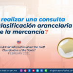 ¿Cómo realizar una consulta sobre la clasificación arancelaria de la mercancía?