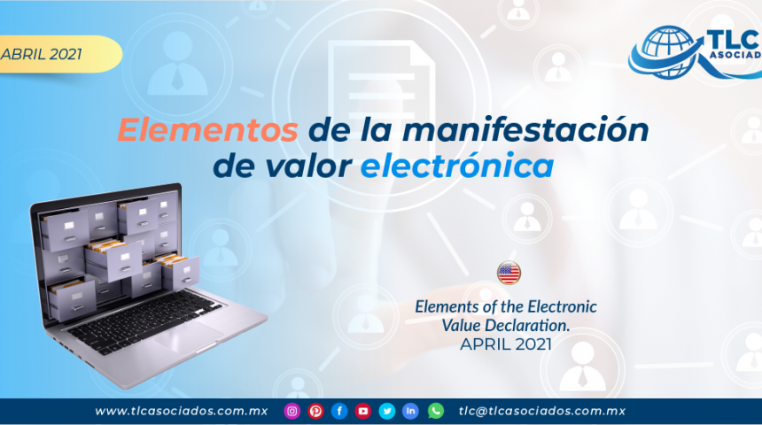 Elementos de la manifestación de valor electrónica