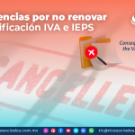 Consecuencias por no renovar la Certificación IVA e IEPS