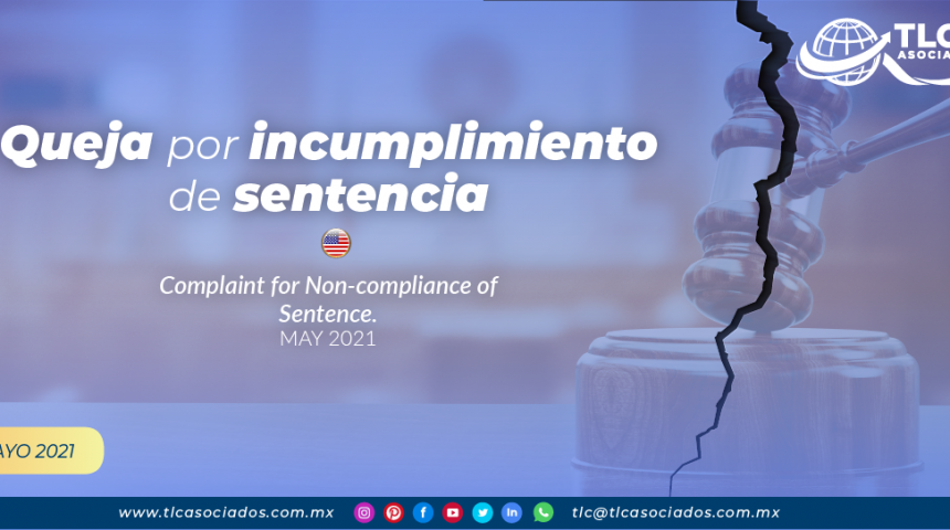 Queja por incumplimiento de sentencia