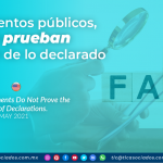 Documentos públicos, NO prueban la verdad de lo declarado