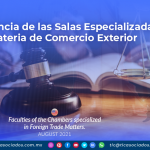 Competencia de las Salas Especializadas en Materia de Comercio Exterior
